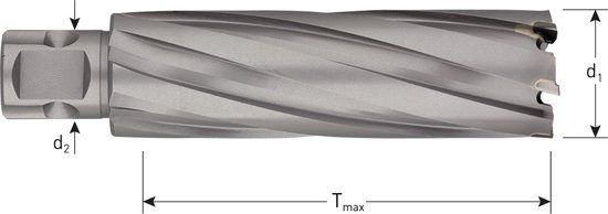 Rotec HM Kernboor HARD-LINE, universeel 19, ø22x80