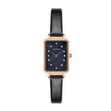 Carlheim Women's Watches Mila Petite Square 2620, Mop Black, roze goud, Classic