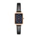 Carlheim Women's Watches Mila Petite Square 2620, Mop Black, roze goud, Classic