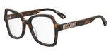 Moschino MOS643 Havana Cat Eye Acetaat Vrouwen Brilmonturen