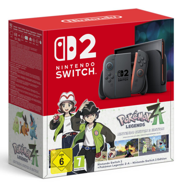 Nintendo Switch 2 + Pokémon Legends: Z-A: Switch 2 Edition draagbare game console 20,1 cm (7.9") 256 GB Touchscreen Wifi Zwart