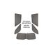 Set Nissan Juke (12/19>) Set gordijnen Privacy - 4 stuks