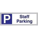 VSafety Personeel Parkeergaragebord - 450mm x 150mm - 1mm Rigid Plastic