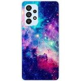 Samsung Galaxy A53 5G Siliconen hoesje - ontwerp galaxie bleue