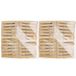 Pince à linge en bambou - 96x - bois - 7 cm