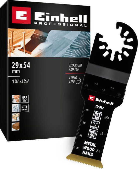 Einhell 708052 Tauchsägeblatt BIM-TI, 29mm Bimetaal Invalzaagblad 29 mm 1 stuk(s)