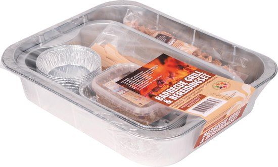 Tapas Lily Barbecue Grill & Bereidingsset - 9-delig - Zilver