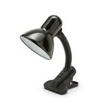 Bureaulamp Velamp Bureaulamp met klem, fitting voor E27, led-compatibel, flexibele arm, met kabel en schakelaar, metaal, voor kinderkamer, kantoor, nachtkastje