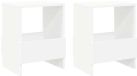 vidaXL Tijdschriftenrek, 2 stuks, Wit, 35 x 30 x 45 cm