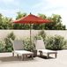 vidaXL Parasol met houten paal 198x198x231 cm terracotta