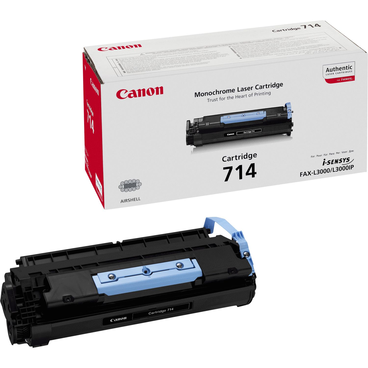 Canon 714 Toner Cartridge - Black - 4500 Pages - Original