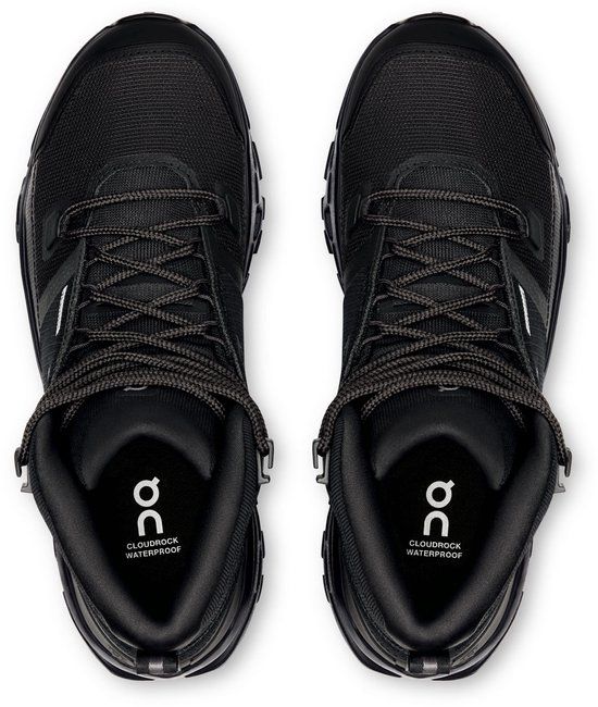ON Cloudrock Mid WP Wandelsneakers Heren Zwart 42