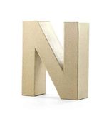 Pracht Creatives Hobby 4875-100N1 Papp Art Letter N