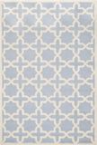 Safavieh Trellis Indoor handgetuft vloerkleed, Cambridge collectie, CAM125, in Lichtblauw & Ivoor, 152 X 244 cm