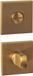 Intersteel WC-sluiting verdekt 53x53x6mm met stift 6-8mm PVD messing mat