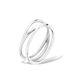 Liebeskind Berlin LJ-1624-R-58 roestvrijstalen ring, zilver