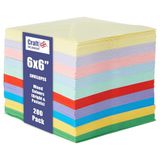 Craft UK 2283-200 6x6" enveloppen in diverse kleuren