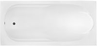 Badland BONA ligbad 140 x 70 cm wit met bamboe badplank