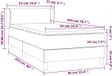 VidaXL Lit plateforme avec matelas, vert foncé, 90x200 cm, velours