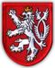 Patchion Blason de la République tchèque - petit - Dos magnétique - Patch/Badge/Emblème brodé