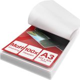 ACROPAQ Lamineerhoezen mat A3 – 100 stuks, 2×100 (200) micron, Antireflecterend, Anti-vingerafdruk, Afgeronde hoeken