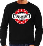 Bellatio Decorations Have fear Austria is here sweater met sterren embleem in de kleuren van de Oostenrijkse vlag - zwart - heren - Oostenrijk supporter / Oostenrijks elftal fan trui / EK / WK / kleding L