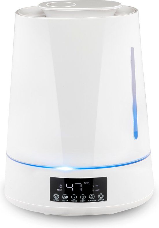 Grundig Luchtbevochtiger - 4L Ultrasoon Humidifier with Aroma Diffuser, Timer, Night Mode - White