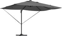 vidaXL Parasol 352 x 251 x 265 cm Polyester en Aluminium Antraciet