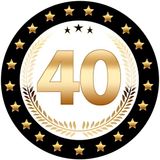 Bellatio Decorations Bierviltjes 40 - 50 stuks - zwart/goud - luxe - verjaardag/jubilea - feestartikelen