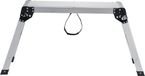 VEVOR Aluminium Werkplatform Opklapbare Werkbank 76x30x50,8 cm Werkplatform 150 Kg Draagvermogen Opstapbank met Veiligheidssloten Trapladder voor Thuiskantoor Werkplaats & Garage Zilver