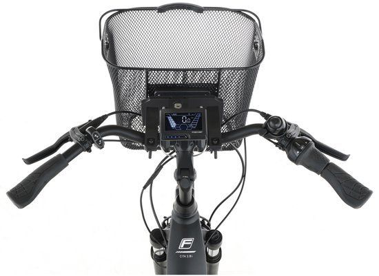 FISCHER fietsmand voor stuur E-Bike PLUS, zwart