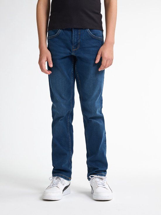 Petrol Industries Jongens Jeans Regular Tapered Fit Russel - Stretchdenim - Spijkerbroek - Kinderkleding - Blauw - Maat 146