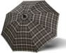 doppler Paraplu Fiber Golf Flex Automatic Check Umbrella Brown / Beige Zwart