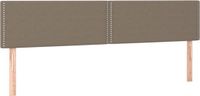 vidaXL Hoofdbord - Stof - Taupe - 180x5x78/88 cm