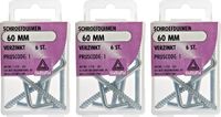 Deltafix Schroefduimen - 18 stuks - verzinkt metaal - 60 mm