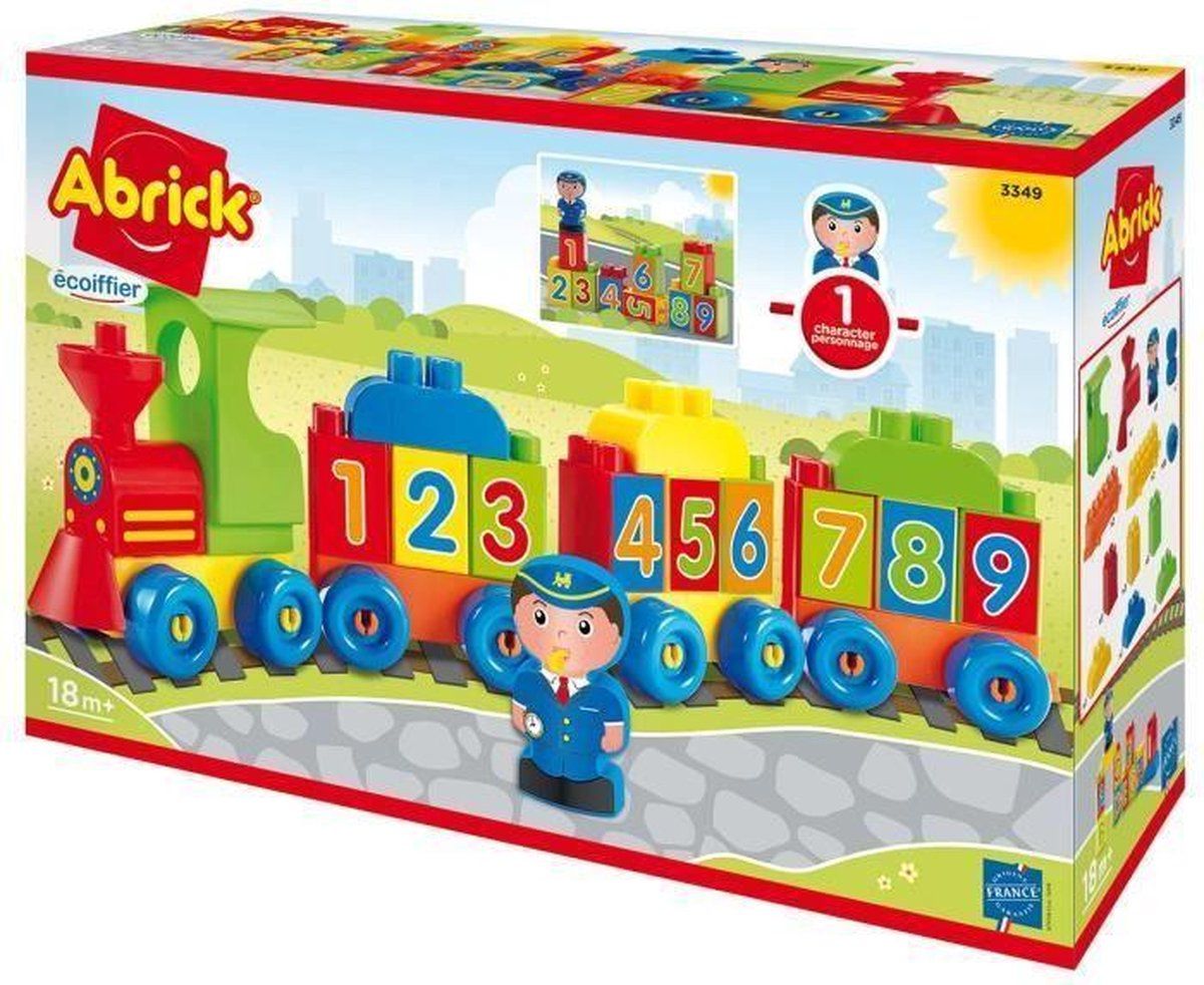 écoiffier 3349 Trein van cijfers en letters - Constructiespeelgoed - Bouwpakket