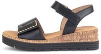Gabor Damen Sandalette Genua Plateau Zwart Leer Maat 36