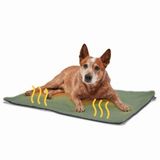 PiuPet Zelfverwarmende Honden Deken Groen L