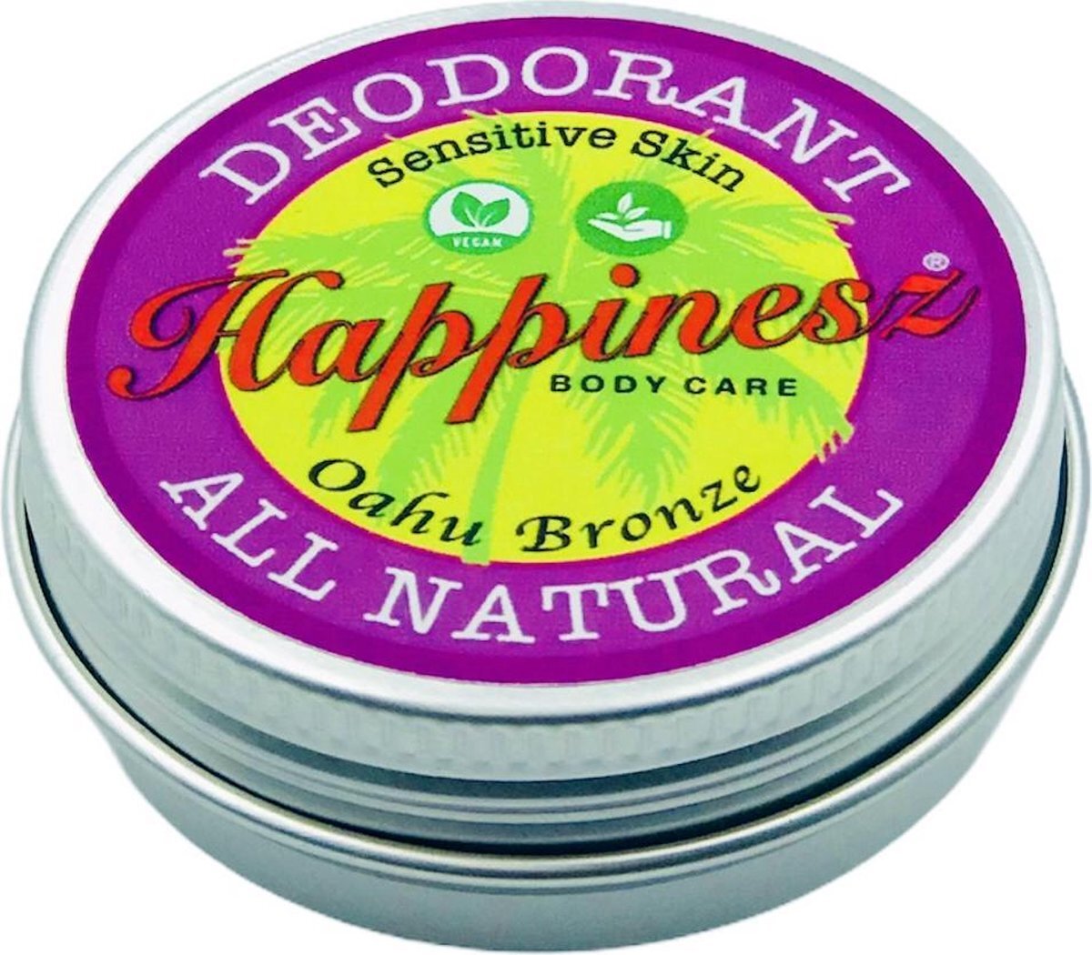 Happinesz Vegan Deodorant OAHU voor de gevoelige huid, kleur brons