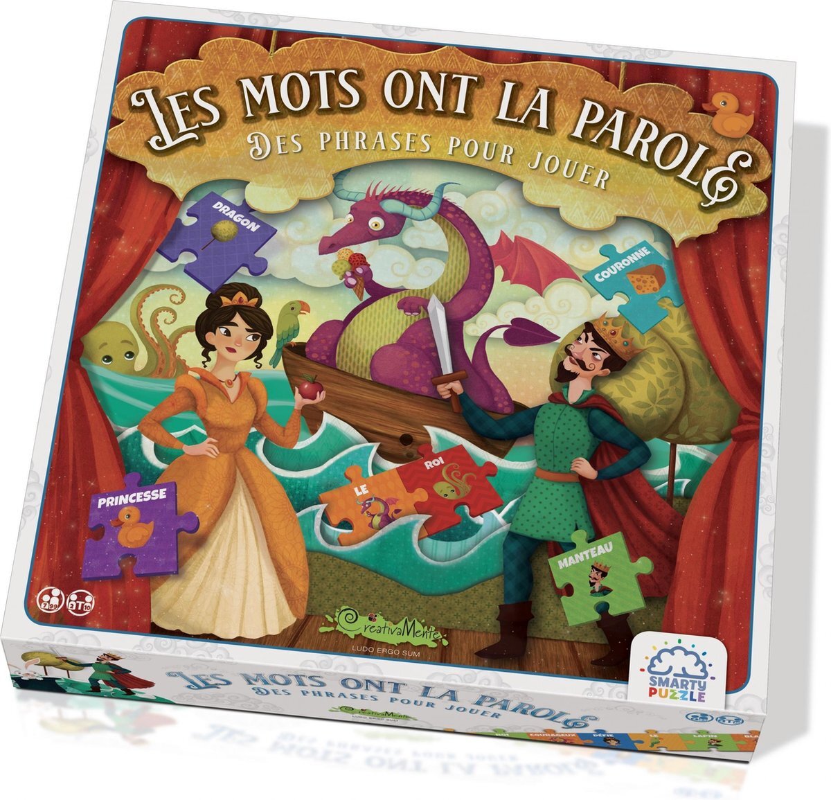 CreativaMente Les Mots Ont La Parole Smarty Puzzle 28 X 28 Cm