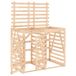 vidaXL Containerberging Dubbel Massief Grenenhout