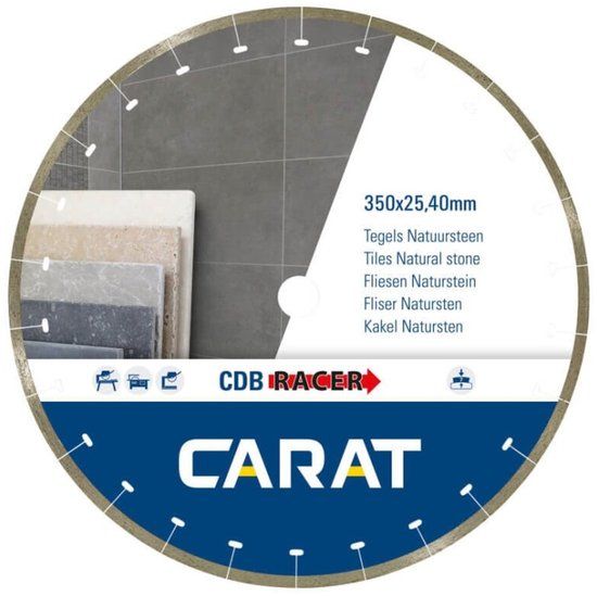 Carat CDBM RACER Diamantzaagblad - 350x25,4mm - Tegels/Natuursteen