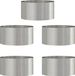 vidaXL Plantenring 5 st zilver 40 x 40 x 20 cm roestvrij staal