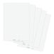 FRANKEN Flipchart-blok, 5 x 20 vellen, aan beide zijden bruikbaar flipchartpapier 80 g/m², geruit en blanco, FSC-gecertificeerd, chloorvrij gebleekt, wit, F2130
