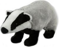 Semo Pluche Knuffeldier - Das - Grijs/Zwart - 33 cm