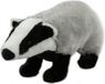 Semo Pluche Knuffeldier - Das - Grijs/Zwart - 33 cm