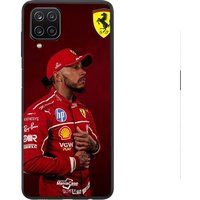 Ferrari Maniacase Beschermhoes Samsung Galaxy A12 Lewis Hamilton - Officieel