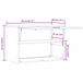 vidaXL Garagewandkast, olijfgroen, 80 x 40 x 53 cm, opbergkast, woonkamer, moderne wandkast, ruimtebesparend, praktische organizer voor binnen