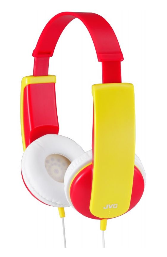 JVC HA-KD5 On-ear Kids Headphones - Red/Yellow