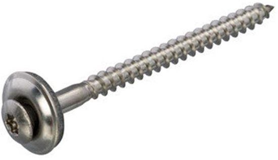 Hoenderdaal Fasteners Hoenderdaal Spenglerschroef RVS-A2 Lenskop met EPDM Ring 4.5x35mm TX20 (200 stuks)